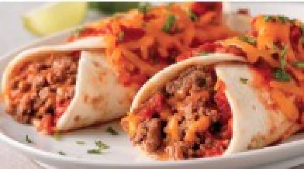 Heerlijke tortilla's met gehakt